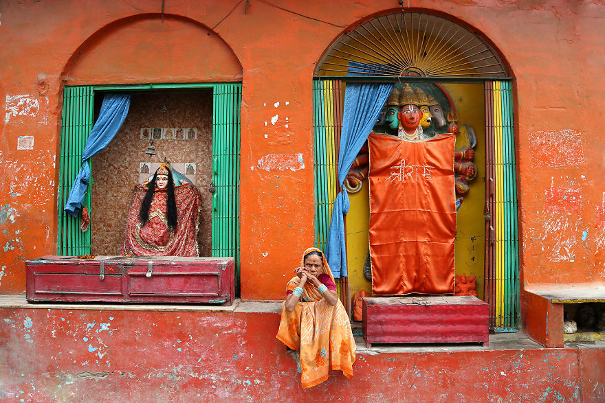 Женщина в Варанаси, Индия