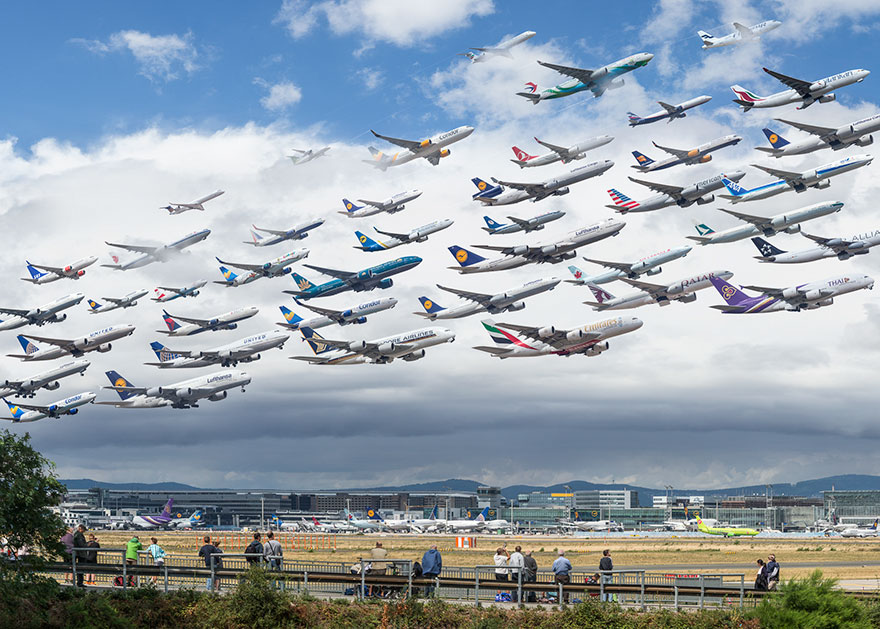 Фотография: Стаи железных птиц: как выглядят транспортные потоки в аэропортах мира №19 - BigPicture.ru
