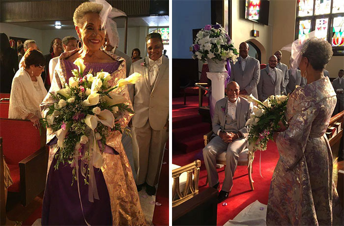 Фотография: 86-летняя бабушка вышла замуж в шикарном платье собственного дизайна №6 - BigPicture.ru