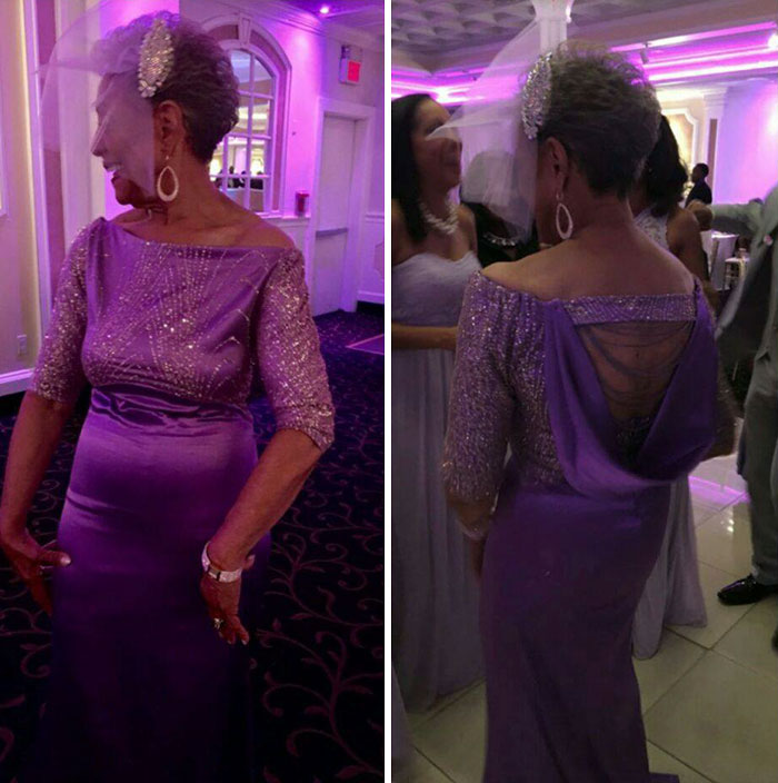 Фотография: 86-летняя бабушка вышла замуж в шикарном платье собственного дизайна №7 - BigPicture.ru