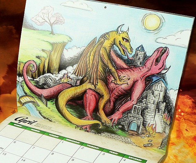 Фотография: Самый странный подарок — календарь с совокупляющимися драконами на 2017 год №10 - BigPicture.ru