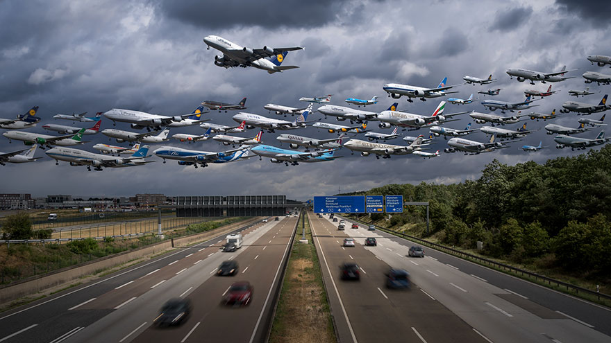 Фотография: Стаи железных птиц: как выглядят транспортные потоки в аэропортах мира №10 - BigPicture.ru