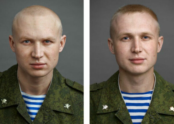 Портреты солдат до и после армии