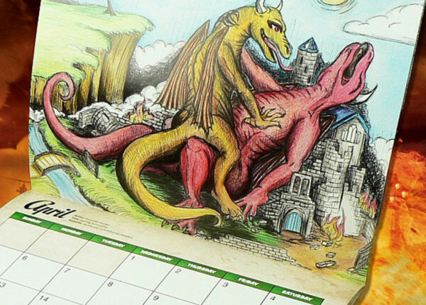 Самый странный подарок — календарь с совокупляющимися драконами на 2017 год