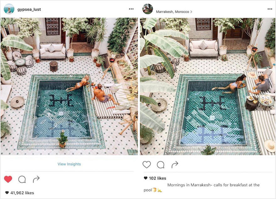 Фотография: Пара обнаружила, что кто-то в точности копирует их снимки из поездок в Instagram №11 - BigPicture.ru