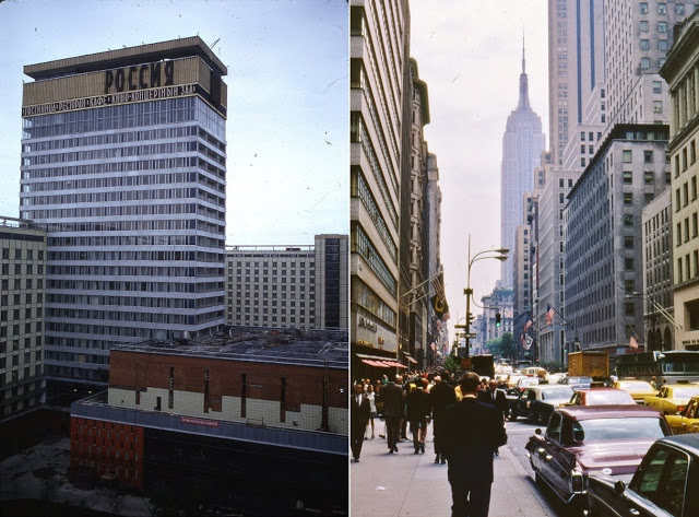 Фотография: Восток и Запад: цветные фотографии Москвы и Нью-Йорка в 1969 году №13 - BigPicture.ru