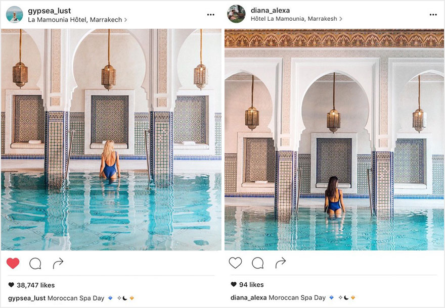 Фотография: Пара обнаружила, что кто-то в точности копирует их снимки из поездок в Instagram №14 - BigPicture.ru