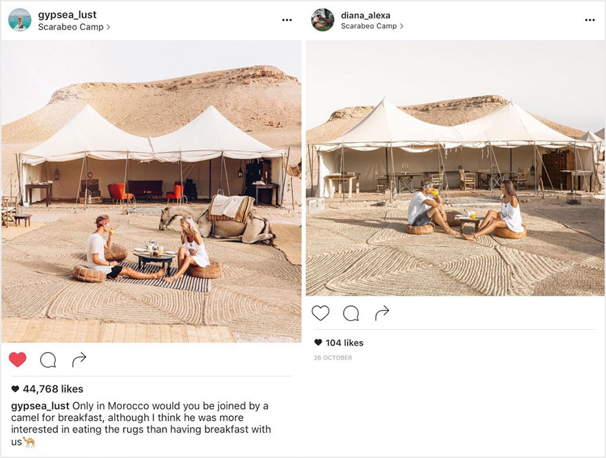 Фотография: Пара обнаружила, что кто-то в точности копирует их снимки из поездок в Instagram №17 - BigPicture.ru