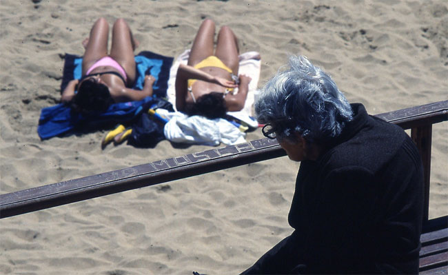 Фотография: Цветные фотографии пляжной жизни Чили в 1980-е годы №3 - BigPicture.ru