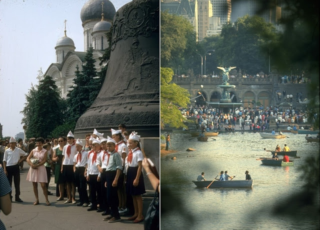 Фотография: Восток и Запад: цветные фотографии Москвы и Нью-Йорка в 1969 году №24 - BigPicture.ru