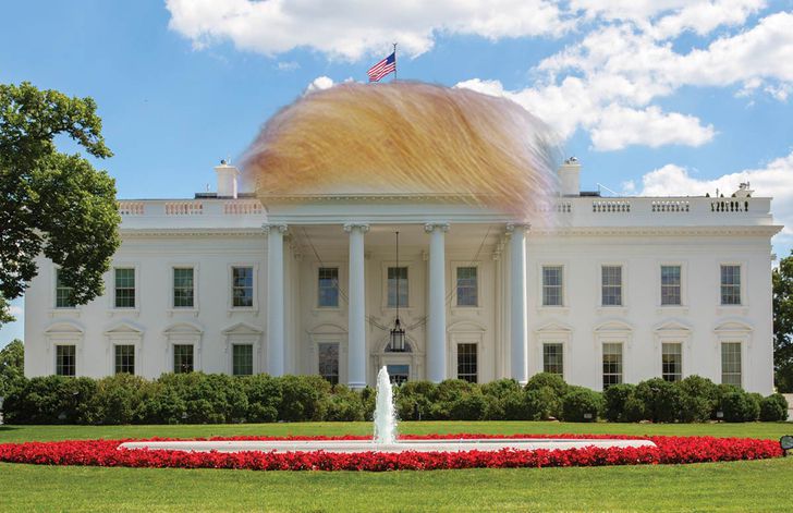Фотография: Мастера фотошопа предвкушают дизайн Белого дома после того, как туда въедет Трамп №5 - BigPicture.ru