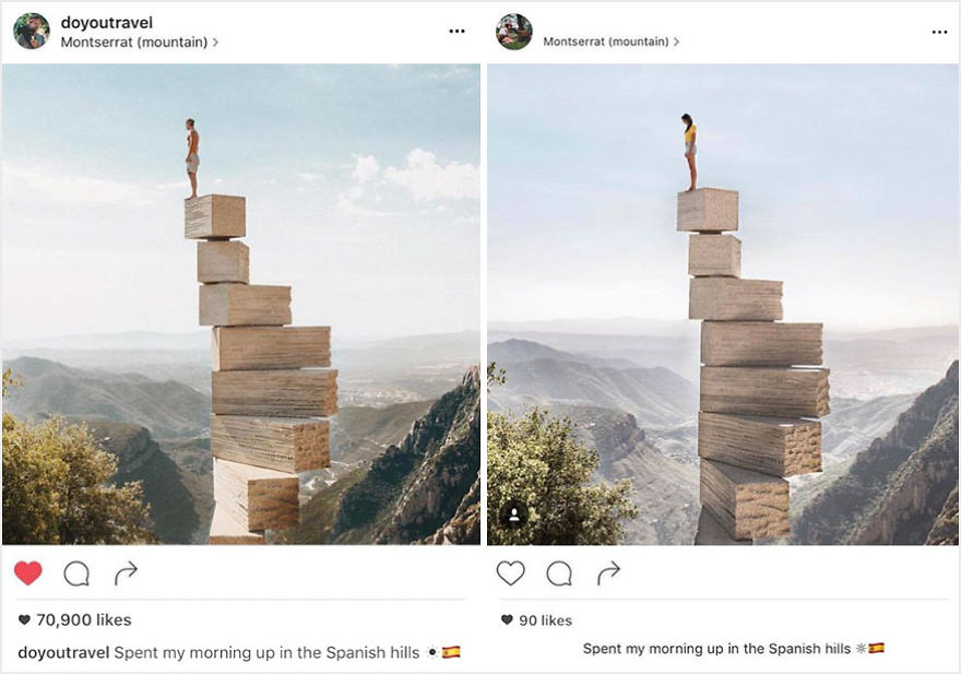 Фотография: Пара обнаружила, что кто-то в точности копирует их снимки из поездок в Instagram №6 - BigPicture.ru