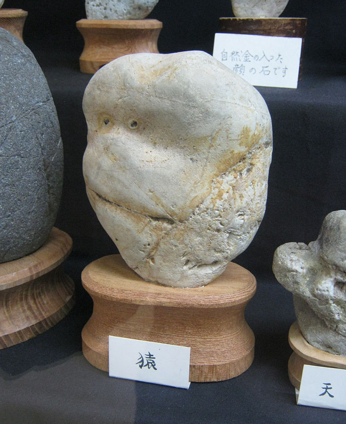 Фотография: Японский музей Тинсекикан коллекционирует камни, похожие на лица №6 - BigPicture.ru