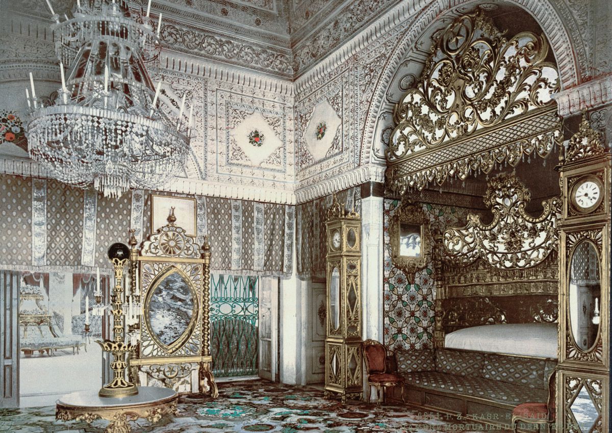 Спальня покойного бея Туниса, Каср-эль-Саид, Тунис.