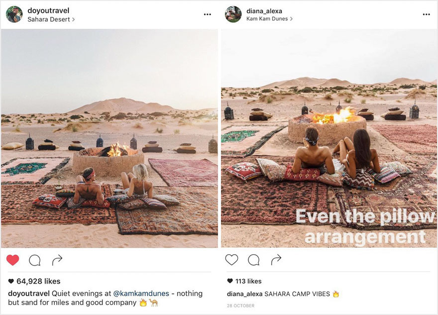 Фотография: Пара обнаружила, что кто-то в точности копирует их снимки из поездок в Instagram №9 - BigPicture.ru