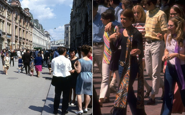 Фотография: Восток и Запад: цветные фотографии Москвы и Нью-Йорка в 1969 году №10 - BigPicture.ru