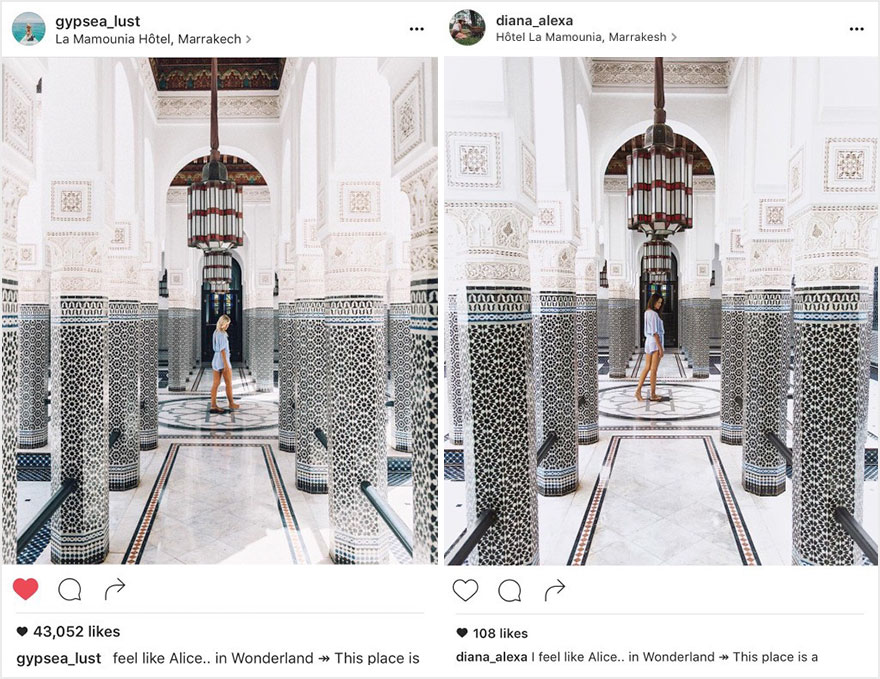 Фотография: Пара обнаружила, что кто-то в точности копирует их снимки из поездок в Instagram №10 - BigPicture.ru