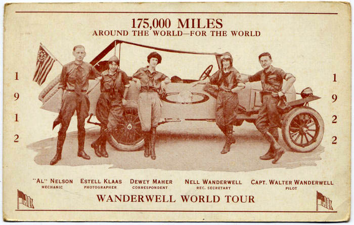 В 1922 году 16-летняя канадка Алоха Вандервелл совершила кругосветку на машине