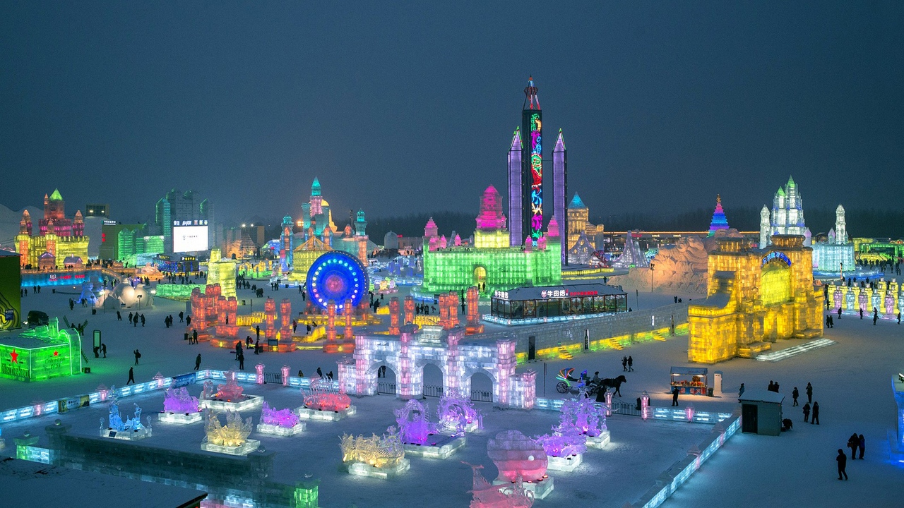 Фотография: Королевство льда и снега на Харбинском фестивале в Китае №1 - BigPicture.ru