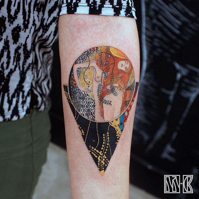 Фотография: Татуировки для тех, кто в восторге от творчества Густава Климта №2 - BigPicture.ru