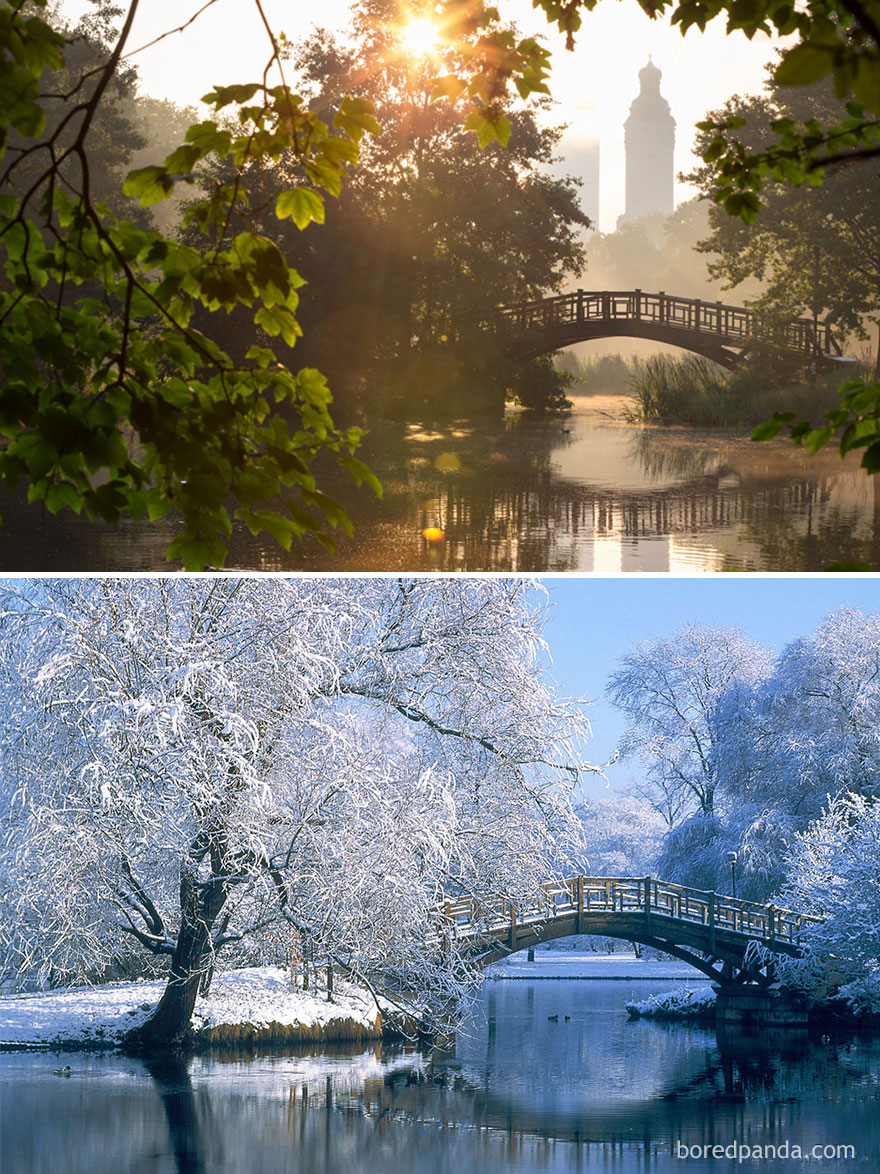 Фотография: Волшебные снимки живописных мест до и во время зимы №12 - BigPicture.ru