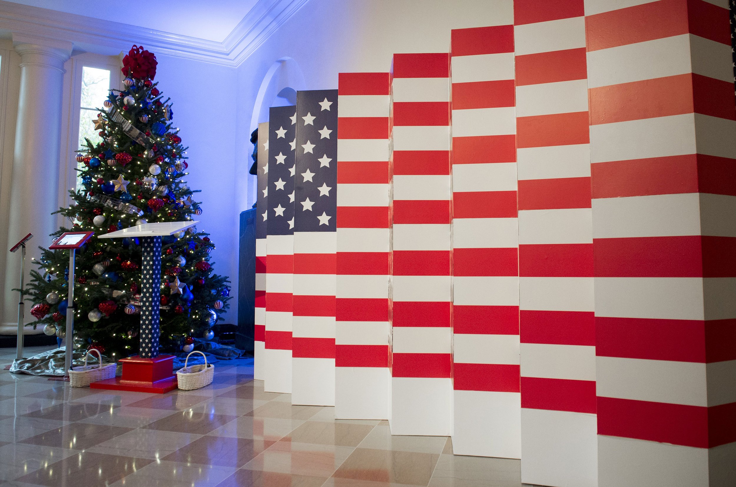Фотография: Мишель Обама в последний раз украсила Белый дом к Рождеству №12 - BigPicture.ru