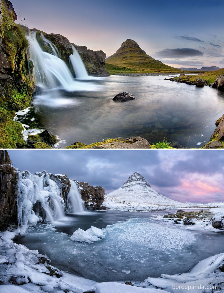 Фотография: Волшебные снимки живописных мест до и во время зимы №13 - BigPicture.ru