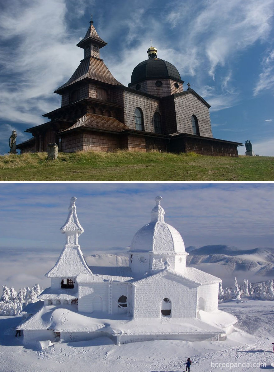 Фотография: Волшебные снимки живописных мест до и во время зимы №14 - BigPicture.ru