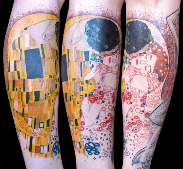 Фотография: Татуировки для тех, кто в восторге от творчества Густава Климта №17 - BigPicture.ru