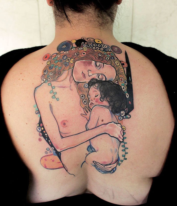 Фотография: Татуировки для тех, кто в восторге от творчества Густава Климта №18 - BigPicture.ru