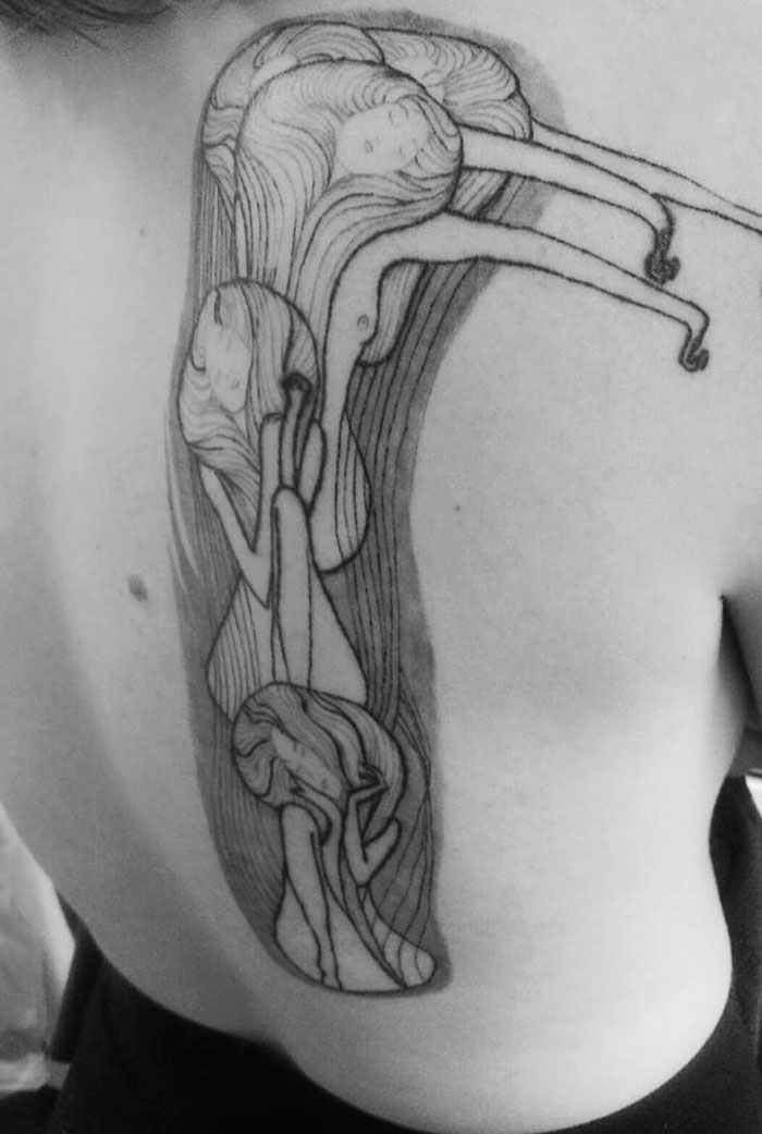 Фотография: Татуировки для тех, кто в восторге от творчества Густава Климта №21 - BigPicture.ru