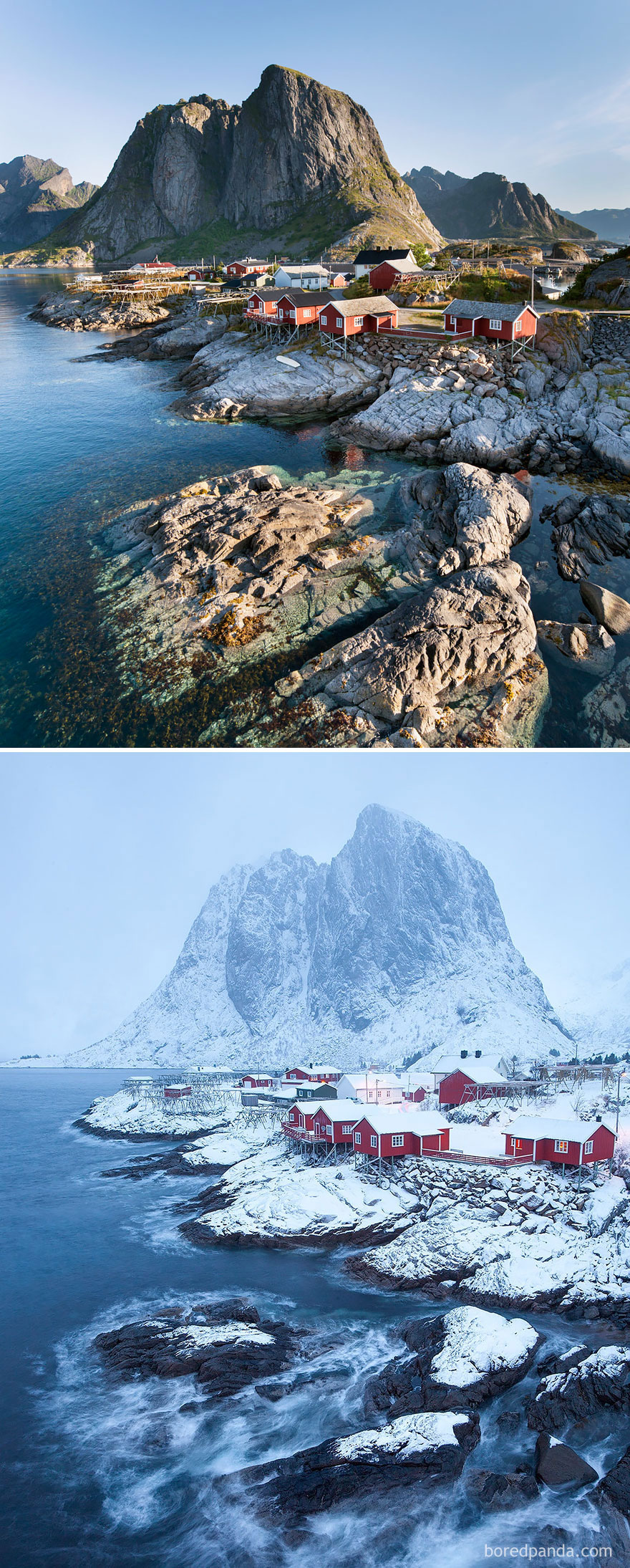 Фотография: Волшебные снимки живописных мест до и во время зимы №3 - BigPicture.ru