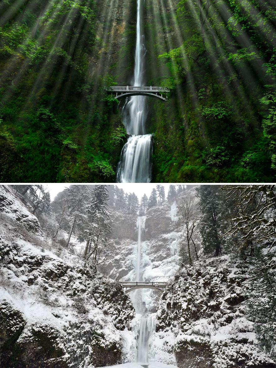 Фотография: Волшебные снимки живописных мест до и во время зимы №24 - BigPicture.ru