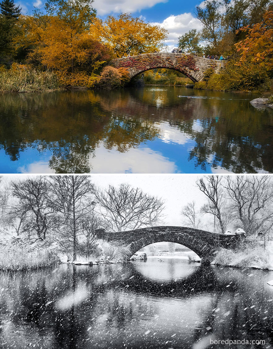 Фотография: Волшебные снимки живописных мест до и во время зимы №25 - BigPicture.ru
