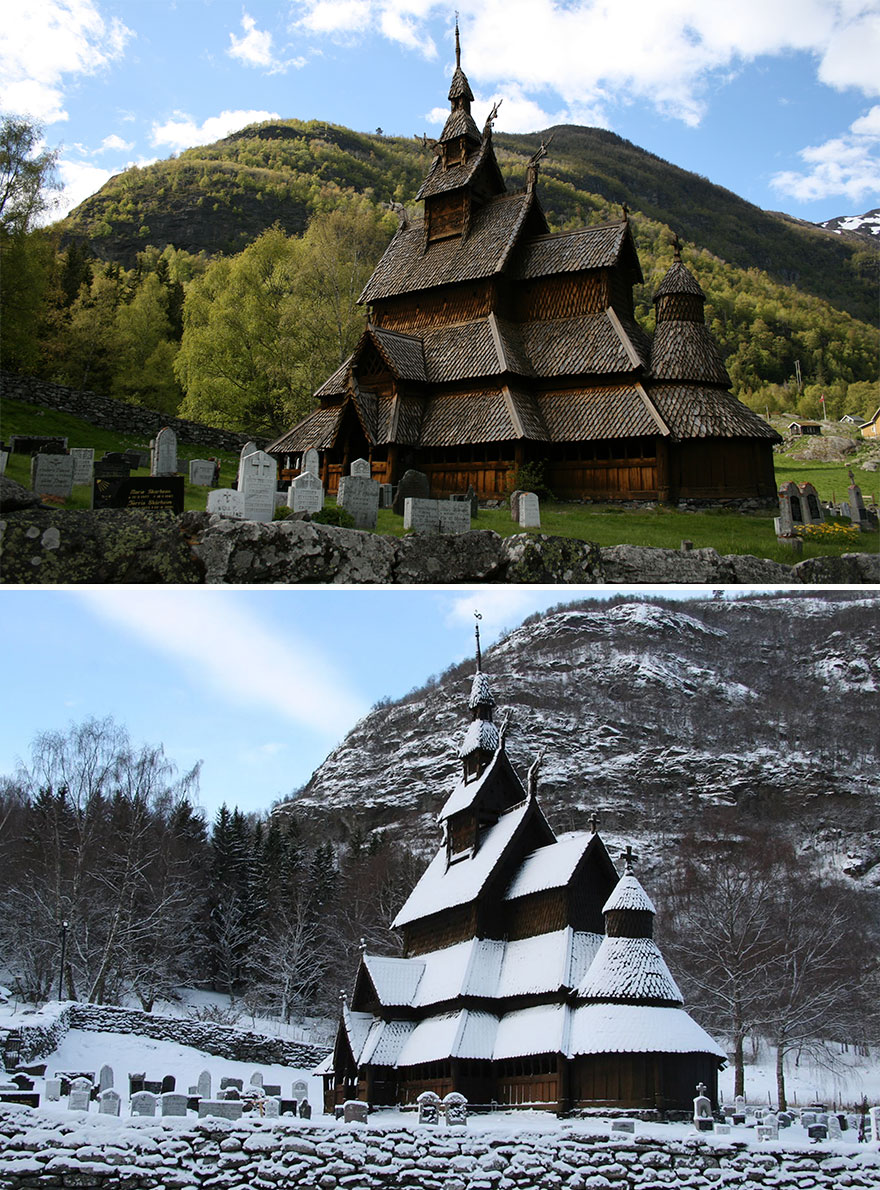 Фотография: Волшебные снимки живописных мест до и во время зимы №28 - BigPicture.ru