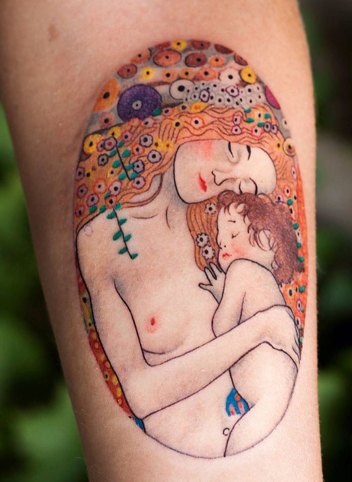 Фотография: Татуировки для тех, кто в восторге от творчества Густава Климта №4 - BigPicture.ru