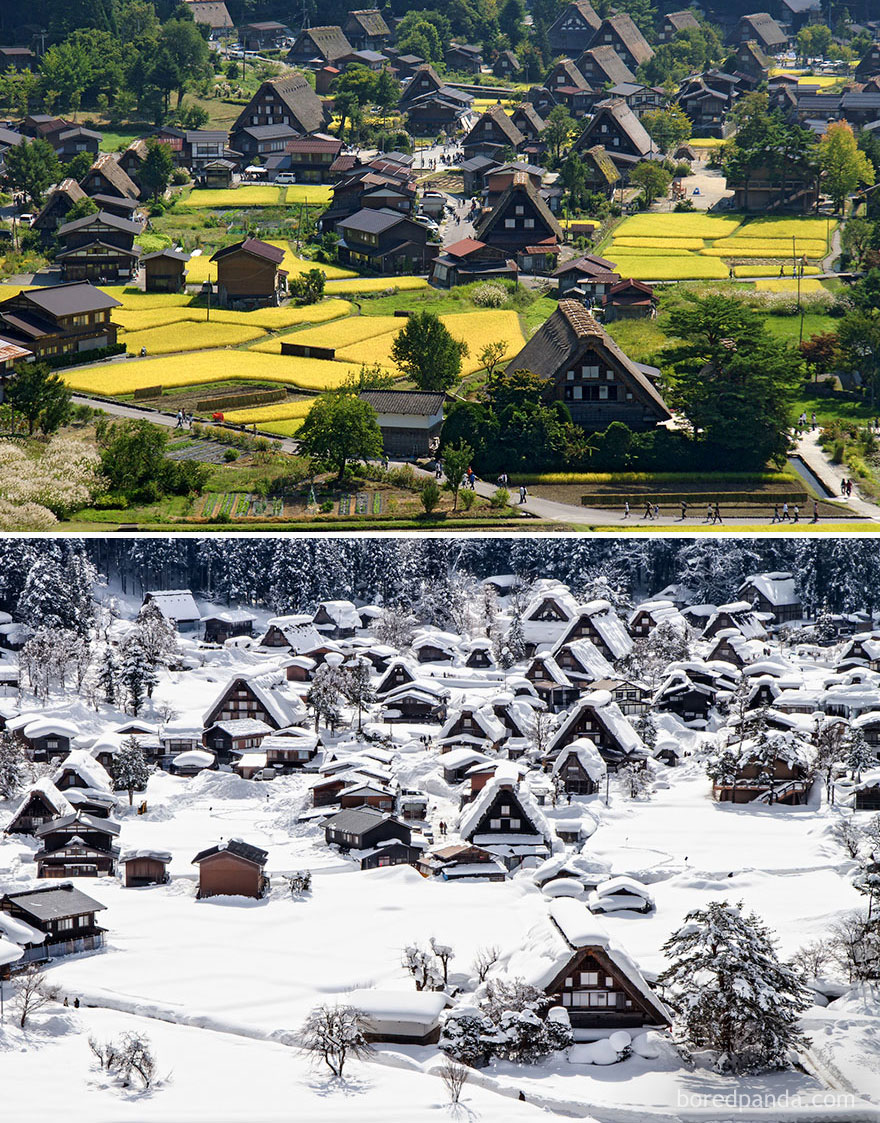 Фотография: Волшебные снимки живописных мест до и во время зимы №5 - BigPicture.ru