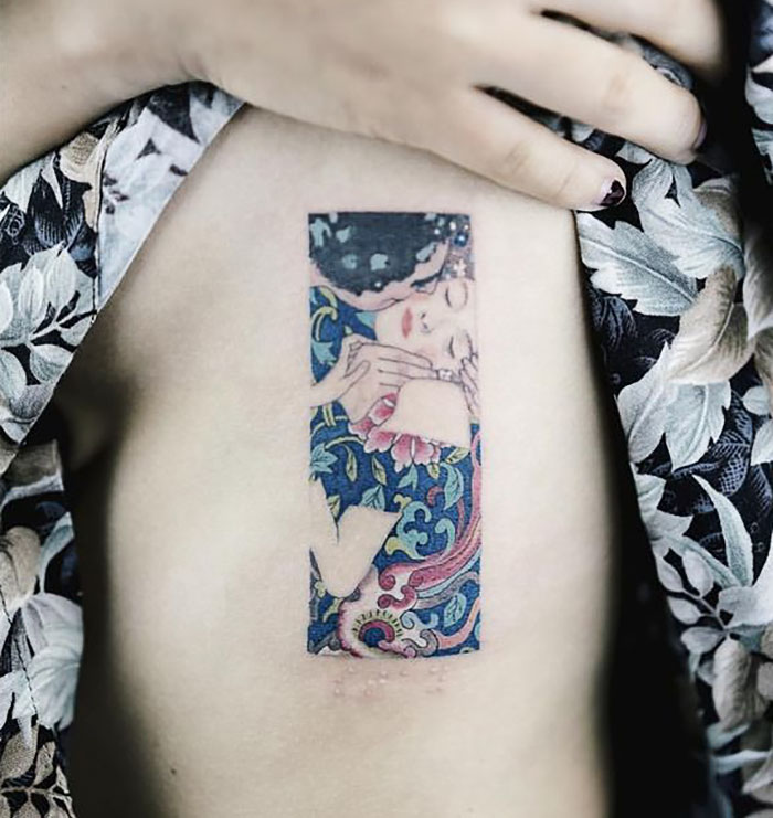 Фотография: Татуировки для тех, кто в восторге от творчества Густава Климта №6 - BigPicture.ru