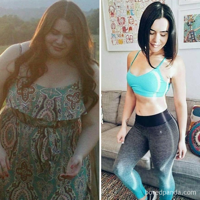 мотивирующие фото до и после похудения