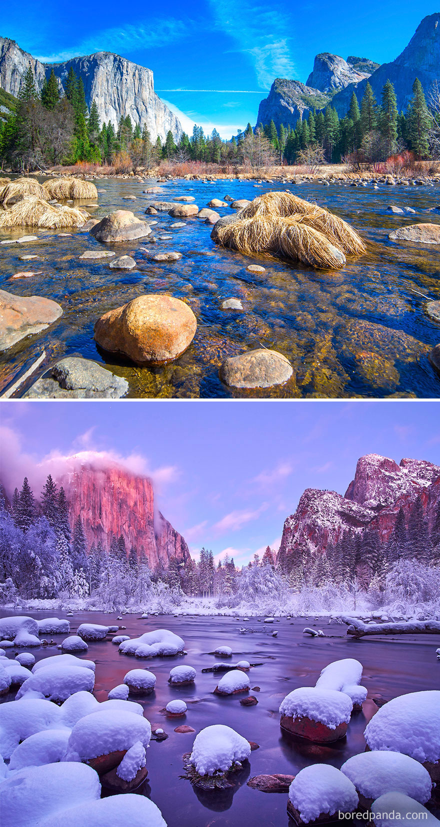 Фотография: Волшебные снимки живописных мест до и во время зимы №7 - BigPicture.ru