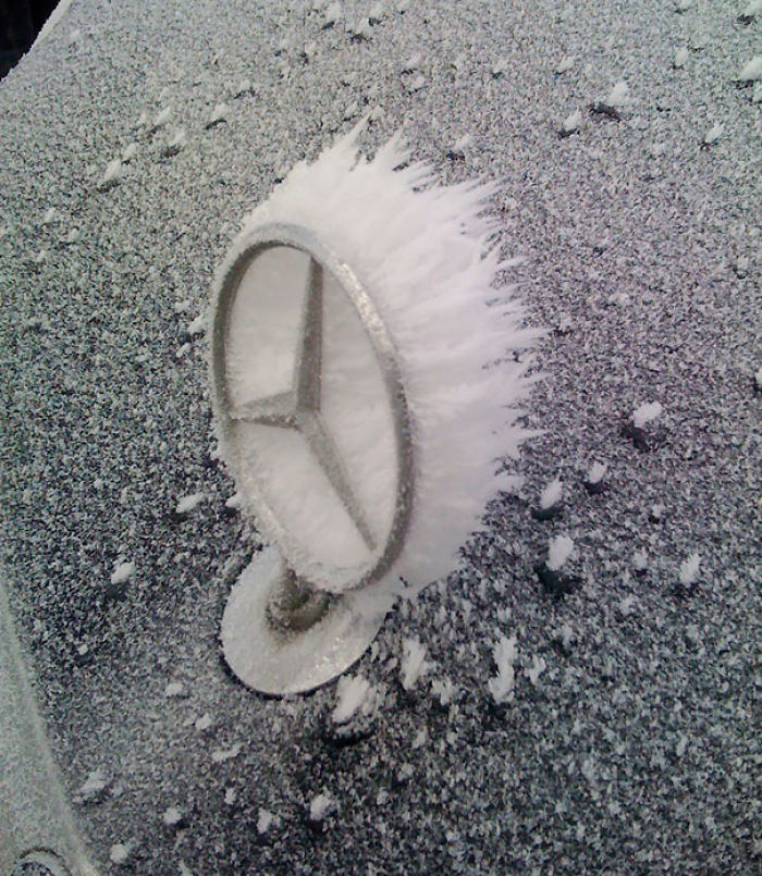 Фотография: Как мороз превращает автомобили в предметы искусства №11 - BigPicture.ru