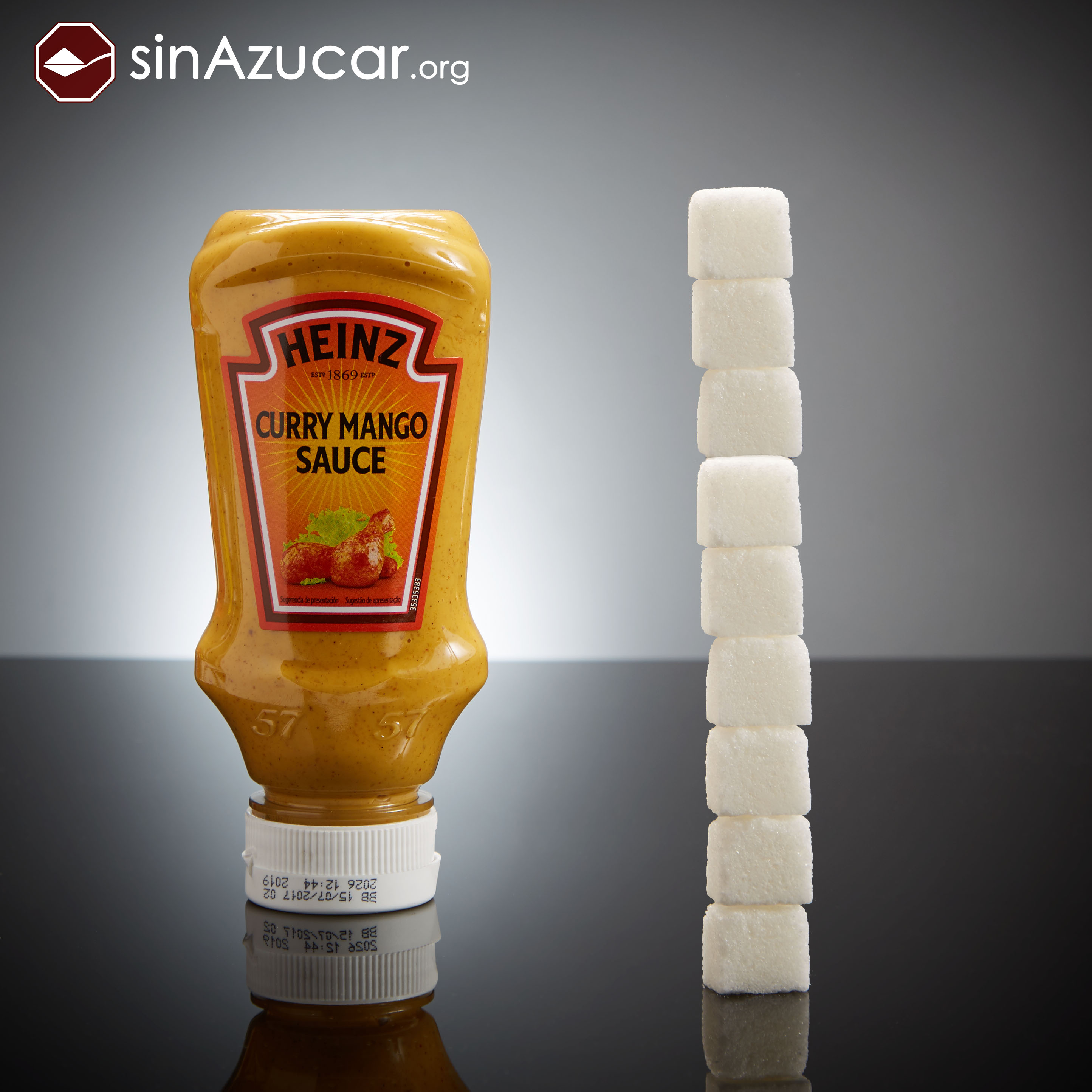 Фотография: Сколько кубиков сахара прячется в готовых продуктах — наглядно №7 - BigPicture.ru