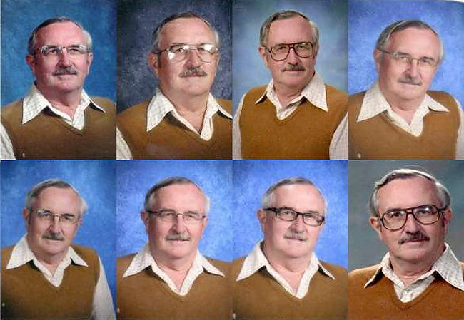 Фотография: Учитель 40 лет подряд надевал один и тот же наряд для фотографирования с классом №6 - BigPicture.ru