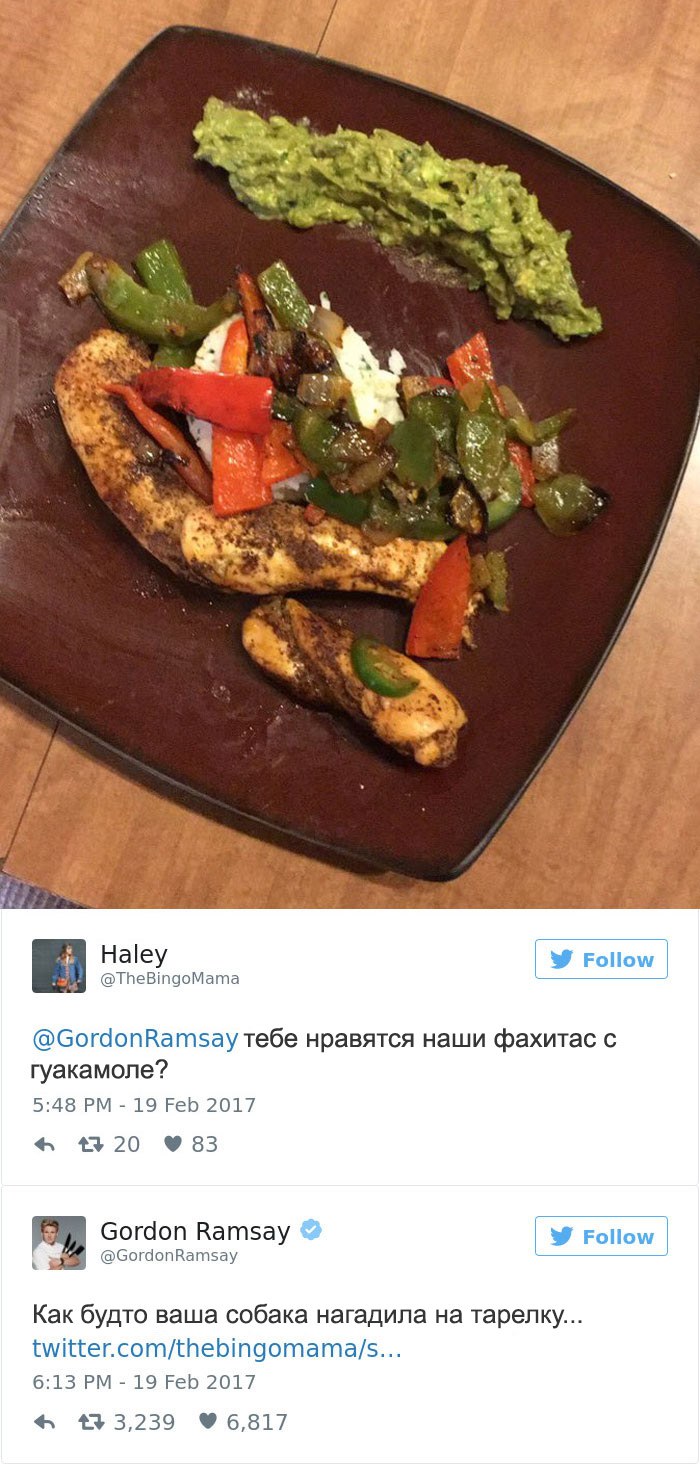 Фотография: Эти люди пожалели, что решили показать свои блюда в твиттере повару Гордону Рамзи №16 - BigPicture.ru
