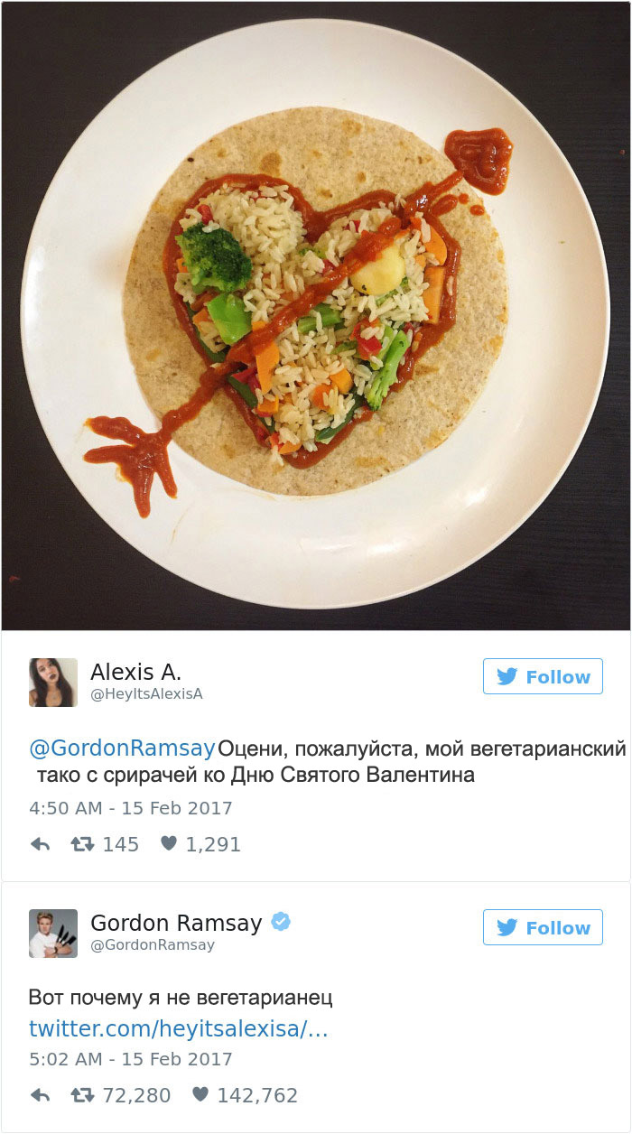 Фотография: Эти люди пожалели, что решили показать свои блюда в твиттере повару Гордону Рамзи №8 - BigPicture.ru