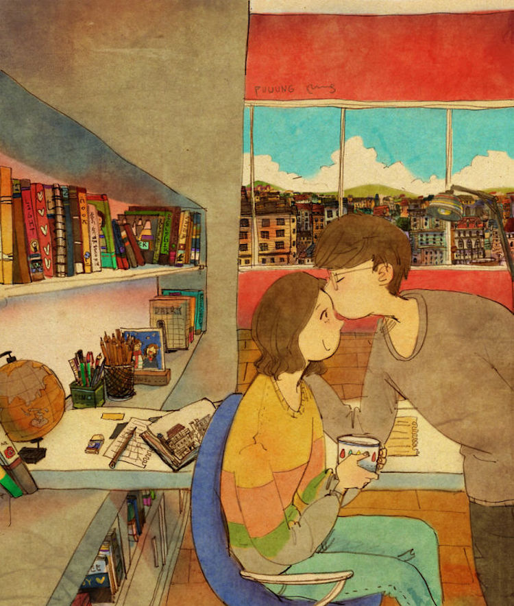 Фотография: Теплые акварельные иллюстрации о любви от южнокорейской художницы №10 - BigPicture.ru