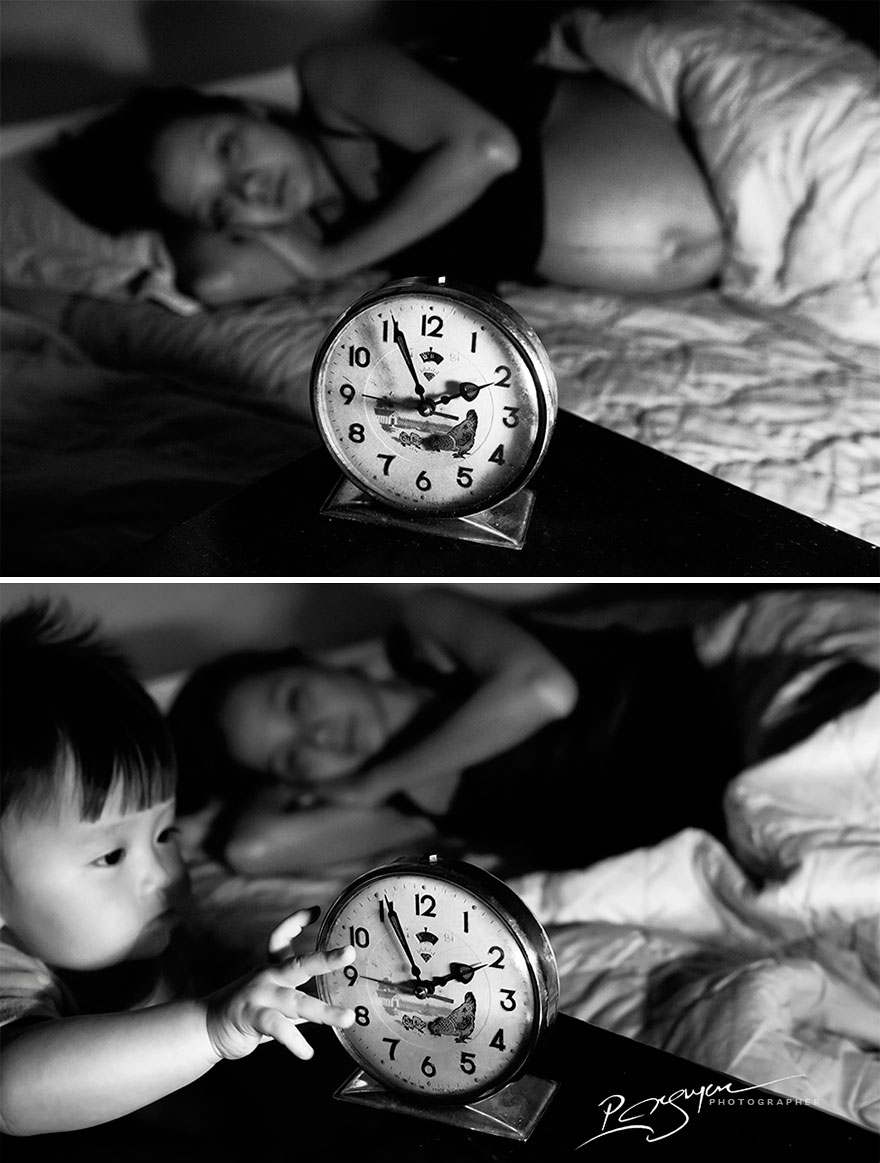 Фотография: Вьетнамец снял, какой была жизнь его жены до родов и как изменилась после №9 - BigPicture.ru