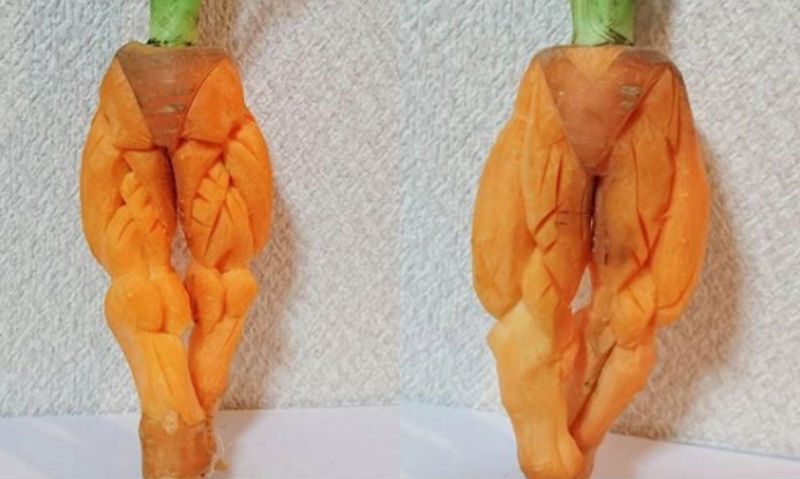 Фотография: Instagram виртуозного японца, который вырезает головокружительные узоры на овощах и фруктах №1 - BigPicture.ru