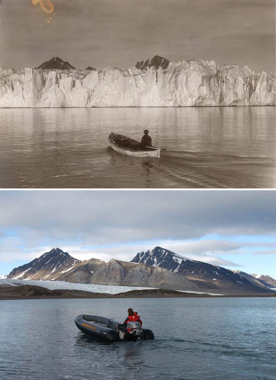 Фотография: Как тает Арктика: впечатляющее сравнение кадров XX века и современных №8 - BigPicture.ru