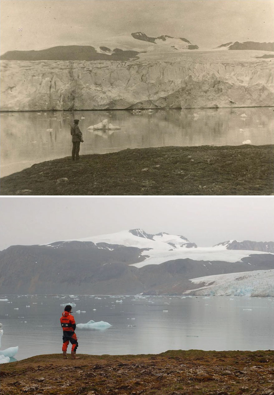 Фотография: Как тает Арктика: впечатляющее сравнение кадров XX века и современных №5 - BigPicture.ru